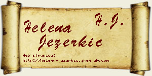 Helena Jezerkić vizit kartica